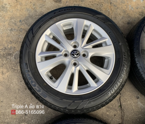 ล้อแม็ก Toyota Yaris Ativ ขอบ 15 พร้อมยาง 185-60-15 Bridgestone ปลายปี 17 ล้อแม็ก Toyota Yaris Ativ ขอบ 15 พร้อมยาง 185-60-15 Bridgestone ปลายปี 17