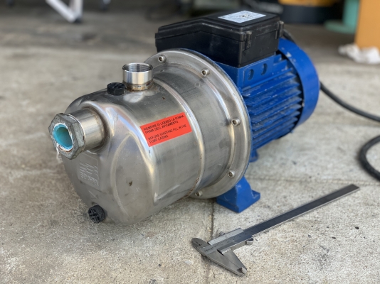 ขายปั๊มน้ำหัวปั๊มสแตนเลสแรงดันสูง Ebara 1.5HP. 220V รุ่น Jex M/A 150 ไฟบ้าน made in Italy มีระบบล่อน ขายปั๊มน้ำหัวปั๊มสแตนเลสแรงดันสูง Ebara 1.5HP. 220V รุ่น Jex M/A 150 ไฟบ้าน made in Italy มีระบบล่อน