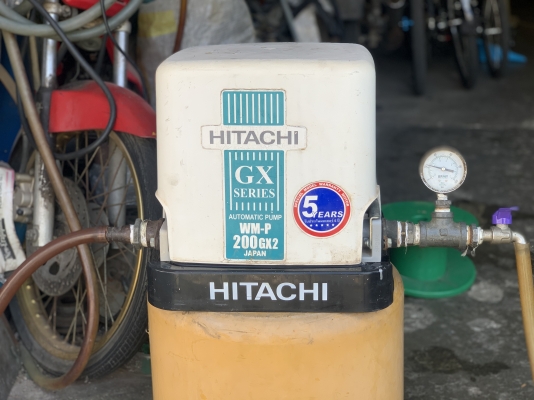 ขายปั๊มน้ำอัตโนมัติแบบแรงดันคงที่ Hitachi 200W สภาพดีเดิมๆ หมุนนิ่ม พร้อมใช้งาน ไม่มีรั่วซึม ตรวจเช็คแรงดันเรียบร้อย พร้อมใช้งาน ราคา 2,200 บาทพร้อมส่ง
