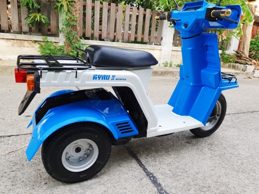 ขายรถป๊อป Honda Gyro-x สีฟ้า-ขาวใหม่ สตาร์ทมือสภาพใหม่