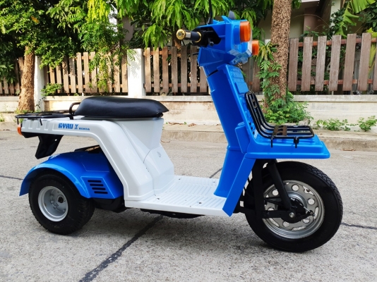 ขายรถป๊อป Honda Gyro-x สีฟ้า-ขาวใหม่ สตาร์ทมือสภาพใหม่