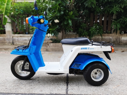 ขายรถป๊อป Honda Gyro-x สีฟ้า-ขาวใหม่ สตาร์ทมือสภาพใหม่