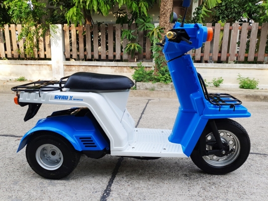 ขายรถป๊อป Honda Gyro-x สีฟ้า-ขาวใหม่ สตาร์ทมือสภาพใหม่
