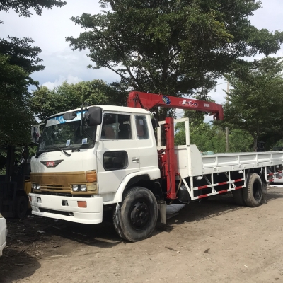 ขายรถ 6 ล้อเครื่อง 168 แรง ติดเครน 3 ตัน Hino FF17