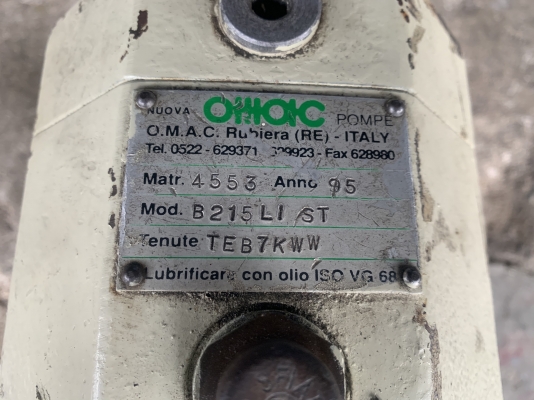 ขายหัวปั๊มดูดของเหนียวหัวสแตนเลส 316L OMAC  Nuova pompe Pump made in Italy ขนาด 1.5นิ้ว ใช้ในงานผลิตอาหาร ดูดของเหนียว ของหนืด ดูดสารเคมีต่างๆ สภาพสวย หมุนนิ่ม พร้อมใช้งาน ราคา 7,800 บาท