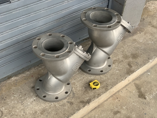 ขาย Y-Strainer Pd Stainless Steel วาย สแตนเนอร์ วัสดุสแตนเลส 316L ตัวกรองสิ่งสกปรกในท่อน้ำ ขนาด 5,6 นิ้ว สภาพสวยใหม่มาก พร้อมใช้งาน