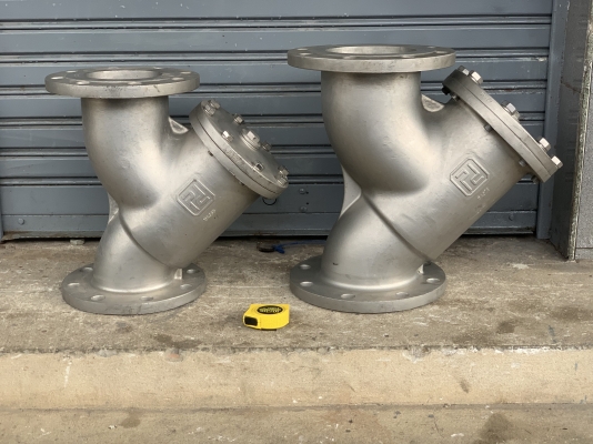 ขาย Y-Strainer Pd Stainless Steel วาย สแตนเนอร์ วัสดุสแตนเลส 316L ตัวกรองสิ่งสกปรกในท่อน้ำ ขนาด 5,6 นิ้ว สภาพสวยใหม่มาก พร้อมใช้งาน