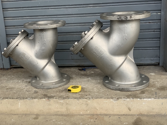 ขาย Y-Strainer Pd Stainless Steel วาย สแตนเนอร์ วัสดุสแตนเลส 316L ตัวกรองสิ่งสกปรกในท่อน้ำ ขนาด 5,6 นิ้ว สภาพสวยใหม่มาก พร้อมใช้งาน