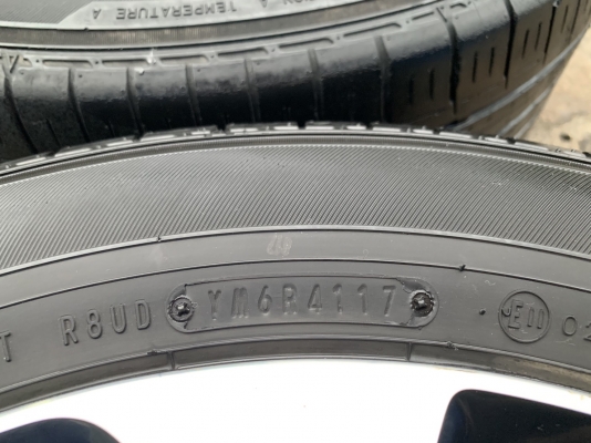 ล้อแม็ก Honda Civic FC ขอบ 16 สีดำหน้าเงา พร้อมยาง 215-55-16 Dunlop ปลายปี 17