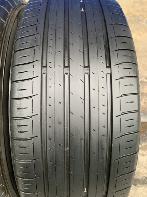 ล้อแม็ก Honda Civic FC ขอบ 16 สีดำหน้าเงา พร้อมยาง 215-55-16 Dunlop ปลายปี 17