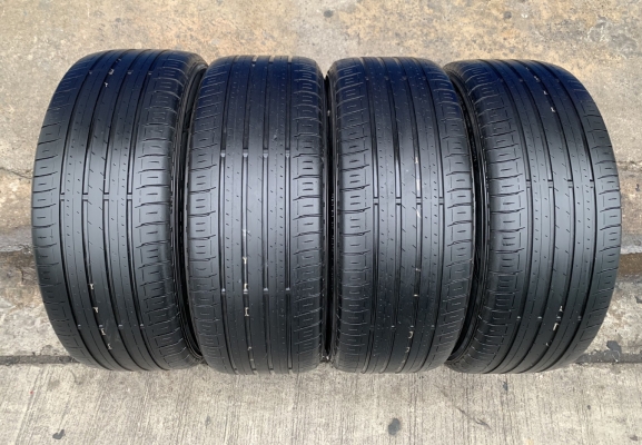 ล้อแม็ก Honda Civic FC ขอบ 16 สีดำหน้าเงา พร้อมยาง 215-55-16 Dunlop ปลายปี 17