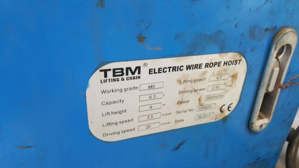 รอกเครน 6.3 ตันสภาพพร้อมใช้งานถอดออกเปลี่ยนตัวใหญ่ขึ้นครับ