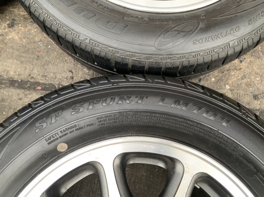 ล้อแม็ก 4รู100 Toyota (Made in Germany) ขอบ 14 สีเทาหน้าเงา แถมยาง 185-65-14 ปี 13 ล้อแม็ก 4รู100 Toyota (Made in Germany) ขอบ 14 สีเทาหน้าเงา แถมยาง 185-65-14 ปี 13