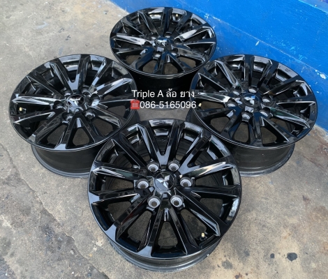 ล้อแม็ก 6รู139 Mitsu Triton Plus สีดำ ขอบ 17 สวยๆ ล้อแม็ก 6รู139 Mitsu Triton Plus สีดำ ขอบ 17 สวยๆ