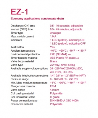 ออโต้เดรนแบบตั้งเวลา Timer Drain รุ่น EZ1