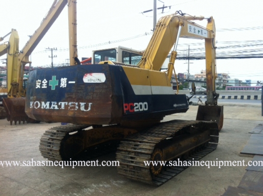 รถขุด PC200-5 รถนอก นำเข้า บจก.สหสินอีควิปเม้นท์ โทร.081-5851880, 02-5168100-1