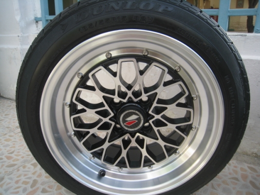 ขายล้อแม็กใหม่ lenso raiden KZA 15"x8" 4รู100 et+25 + ยาง (081-3747940)