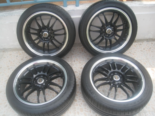 ขายล้อแม็ก Rays re30 17"x7" et42 4รู 100/114.3+ยาง (081-3747940)