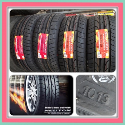 ขายยางใหม่ Neuton ปี13 195/50,55/15 ชุดละ 6500 บ. ถูกที่สุด