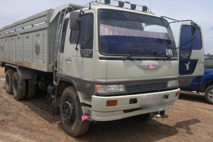 ขายรถบรรทุกสิบล้อดั๊มพ์ Hino 3H เครื่องเดิม 195 แรง 2 เพลา ดั๊มพ์มิเนียม ทะเบียนพร้อม