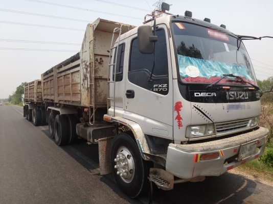 ขายด่วน  รถสิบล้อสองเพลาดั้มพ์พ่วง แม่-ลูก ISUZU  DEGA  270  ยูโร1  เดิมๆ  สภาพดีมากสมบูรณ์แบบ  พร้อมใช้งาน