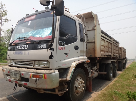 ขายด่วน  รถสิบล้อสองเพลาดั้มพ์พ่วง แม่-ลูก ISUZU  DEGA  270  ยูโร1  เดิมๆ  สภาพดีมากสมบูรณ์แบบ  พร้อมใช้งาน