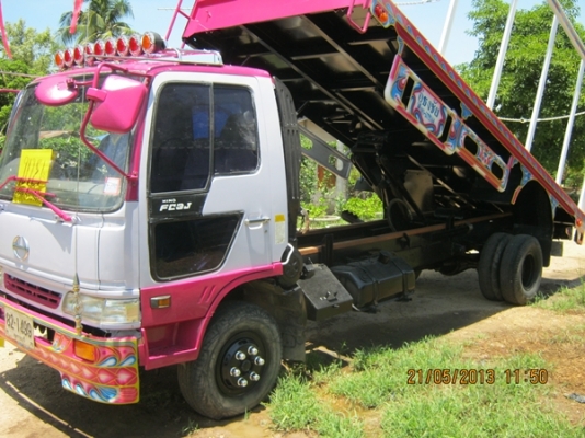 ขายรถบรรทุกหกล้อดั้มเกษตรฮีโน่ FC-3JJ เครื่อง JO5C แน่นดี 165 แรงม้า5สูบ