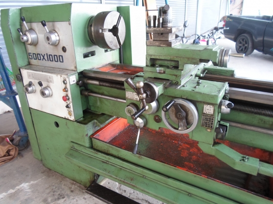 แท่นกลึง 7 ฟุต รุ่นหนัก 2 เพลา เกียร์บล็ออก กลึงเกลียวได้ ไม่ต้องเปลี่ยนเฟือง140,000