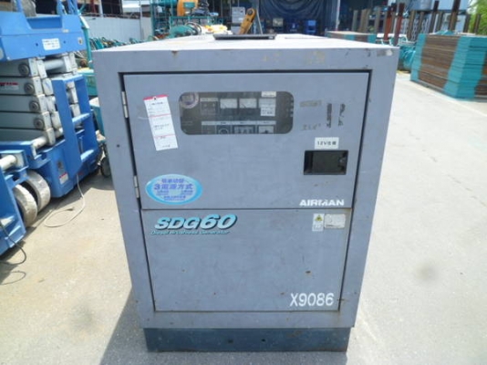 ขายเครื่องปั่นไฟมือสองสภาพดีจากญี่ปุ่น ยี่ห้อ AIRMAN  SDG60AS-3A6 ไม่เคยใช้งานในไทยราคาไม่แพง สนใจติดต่อสอบถามได้ค่ะ 087-3310254  เจี๊ยบค่ะ