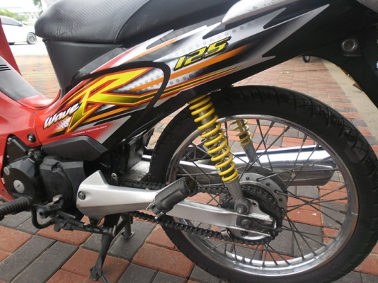 เวฟ125Rสตาร์ทมือปี47กุญแจใหญ่รถบ้านเครื่องดีสีสวยเอกสารครบ