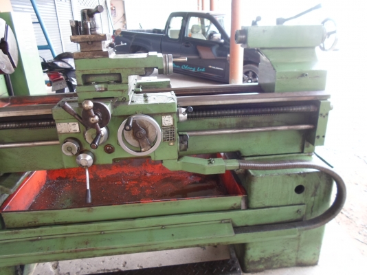 เครื่องกลึง 7 ฟุต หนัก 2 เพลา เกียร์บล็อก กลึงเกลียวไม่ต้องเปลี่ยนเฟือง 140,000