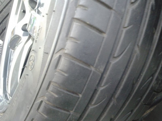 ขายแม็กซ์พร้อมยางขอบ18นิ้ว ยางบริดสโตน ปี11 JAPAN กว้าง 8 นิ้ว