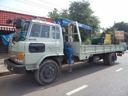 ขายรถ6ล้อฮีโน่FD-ช่วงยาว ติดเครน3.5ตัน เครื่องHO7C เพาเวอร์