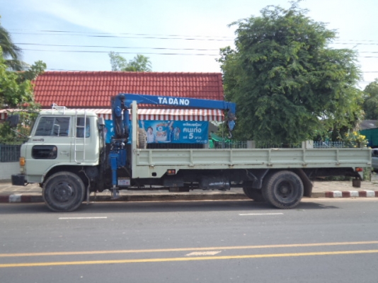 ขายรถ6ล้อฮีโน่FD-ช่วงยาว ติดเครน3.5ตัน เครื่องHO7C เพาเวอร์