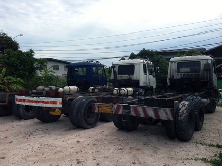 ขาย 10 ล้อ ฟูโซ่ FN215 หัว/คัชชี เพลาเดียว ใช้แก้สเอ็นจีวี