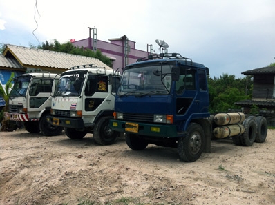 ขาย 10 ล้อ ฟูโซ่ FN215 หัว/คัชชี เพลาเดียว ใช้แก้สเอ็นจีวี