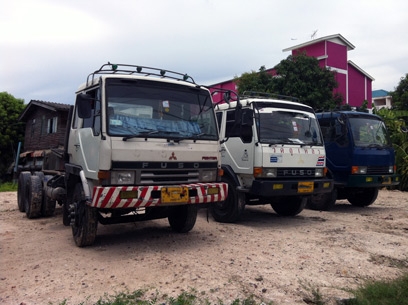 ขาย 10 ล้อ ฟูโซ่ FN215 หัว/คัชชี เพลาเดียว ใช้แก้สเอ็นจีวี