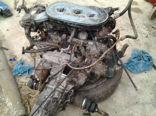 ขายเครื่อง SUBARU ขับหน้า เกีนร์ธรรมดา แถมเพราหน้าจานดิส ไม่มีเลข 10,000 บาท