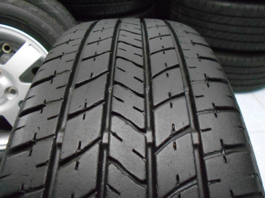 ขายล้อแม็ก toyota vios 5 ก้าน ขอบ 15 พร้อมยางบริดสโตน/เทิร์นได้-ใส่ฟรีค่ะ