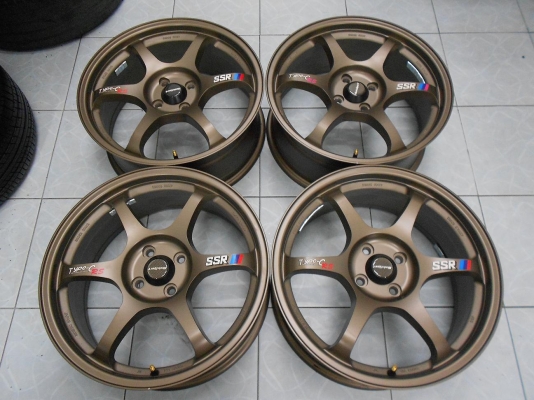 ขายล้อแม็ก SSR ขอบ 17 (4/100) ใหม่มาก ใส่แค่วันเดียว 9,900.- *NET*/ถอด ถ่วง ใส่ ฟรีค่ะ