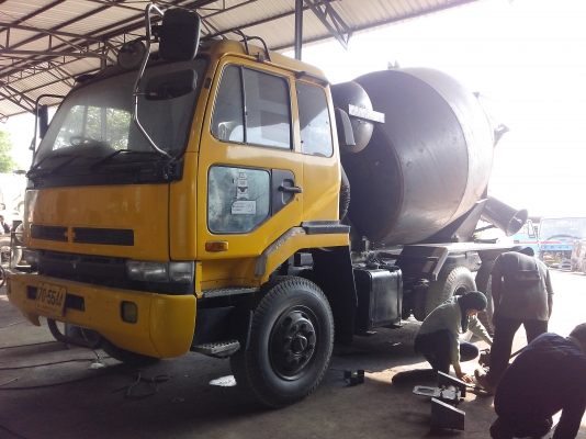 ขายรถโม่นิสสัน10ล้อ มีทะเบียน โม่ใหม่7คิว สภาพสวย ราคาถูก