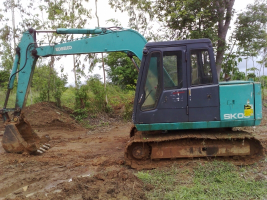 ขายถูกรถแบคโฮ KOBELCO SK60 MARK 2 เอกสารใบอินวอยท์เคื่องดีปั้มดีแรงสุดๆโซ่หนา