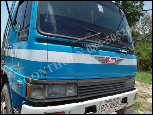 ขายด่วน รถบรรทุก 10 ล้อ HINO 195 แรง หัวสิงห์ไฮเทค (หัวคัซซี) รถพร้อมใช้งาน ราคาสุดคุ้ม