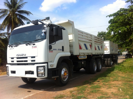 ฝากขาย ISUZU DECA 240 ยูโร3 ปี53 ดัมพ์แม่ลูก 18 ล้อ สภาพเดิม