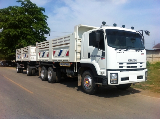 ฝากขาย ISUZU DECA 240 ยูโร3 ปี53 ดัมพ์แม่ลูก 18 ล้อ สภาพเดิม