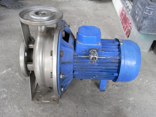 ขายปั้มน้ำหอยโข่ง 3 HP. 380 Vของยุโรปแต่ไม่มีเนมเพจ หัวปั้มสแตนเลส สภาพสวย พร้อมใช้งาน