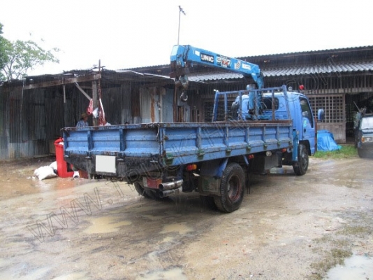 รถบรรทุก 6 ล้อติดเครน ยี่ห้อ ISUZU รุ่น NPR 130 แรงม้า รถบรรทุก 6 ล้อติดเครน ยี่ห้อ ISUZU รุ่น NPR 130 แรงม้า