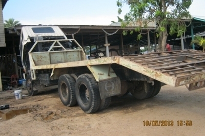 ขายรถบรรทุกสิบล้อท้ายลาด มิซูบิชิFN517M-TB เครื่อง 6D 16 แน่นมากๆๆ 195 แรงม้า