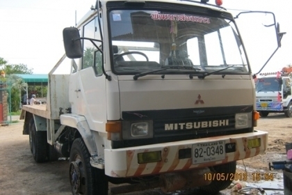ขายรถบรรทุกสิบล้อท้ายลาด มิซูบิชิFN517M-TB เครื่อง 6D 16 แน่นมากๆๆ 195 แรงม้า