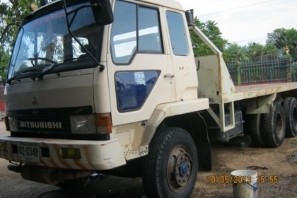 ขายรถบรรทุกสิบล้อท้ายลาด มิซูบิชิFN517M-TB เครื่อง 6D 16 แน่นมากๆๆ 195 แรงม้า
